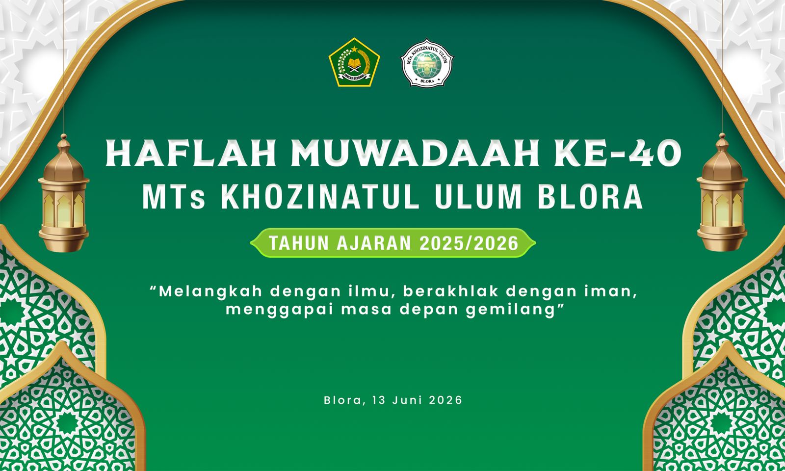 Wisuda dan Pelepasan Siswa Kelas IX MTs Khozinatul ‘Ulum Blora Tahun Pelajaran 2025/2026