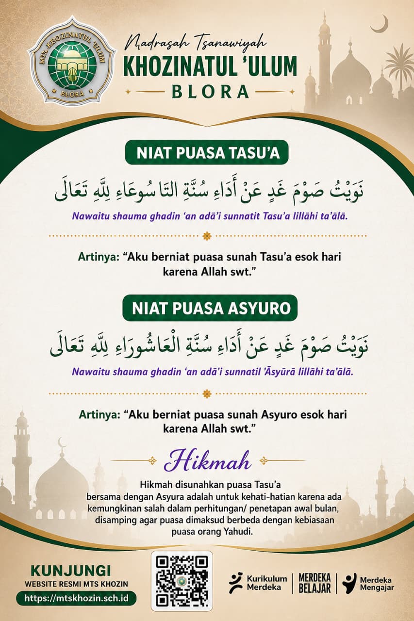 PERBEDAAN JADWAL PUASA TASU'A & ASYURO 1448 H