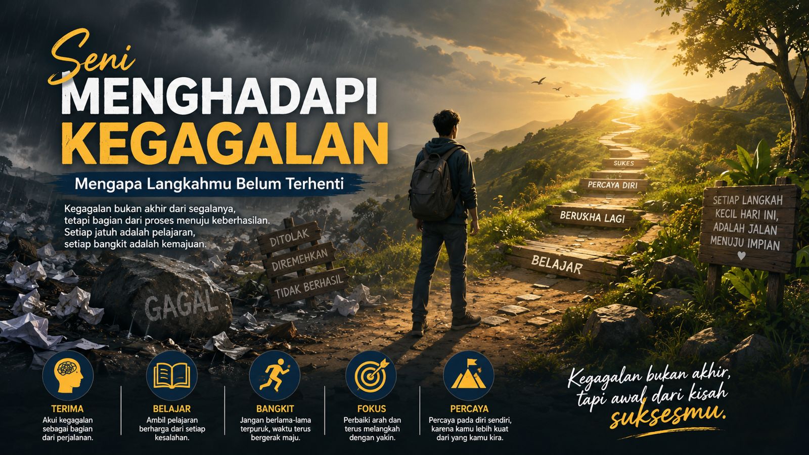 Seni Menghadapi Kegagalan: Mengapa Langkahmu Belum Terhenti